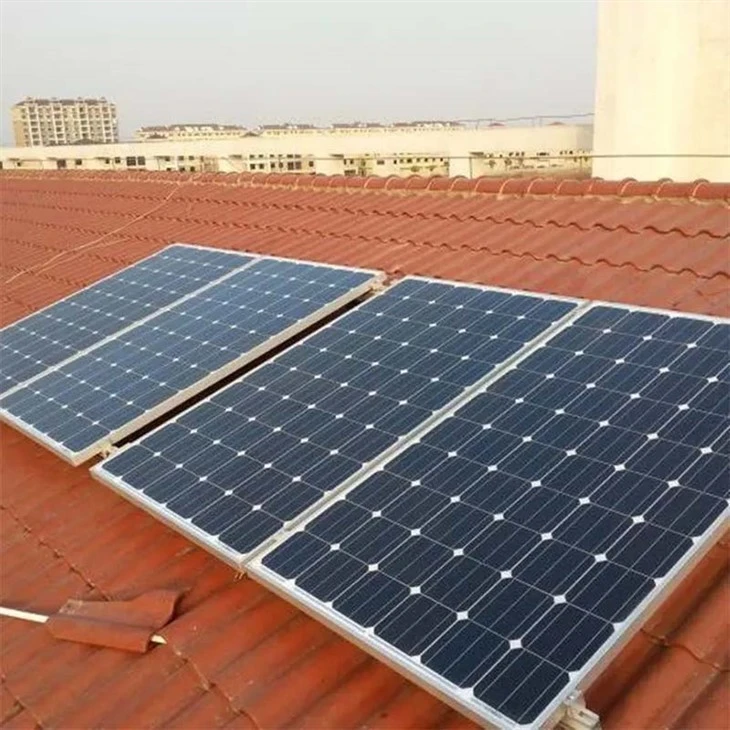 Tile roof solar mounting display